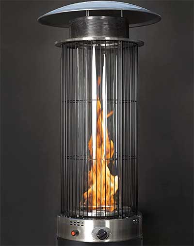 spiral-flame-patio-heater-working